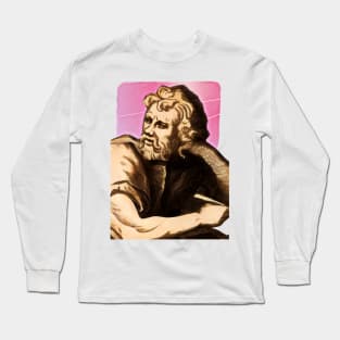 Greek Philosopher Epictetus illustration Long Sleeve T-Shirt